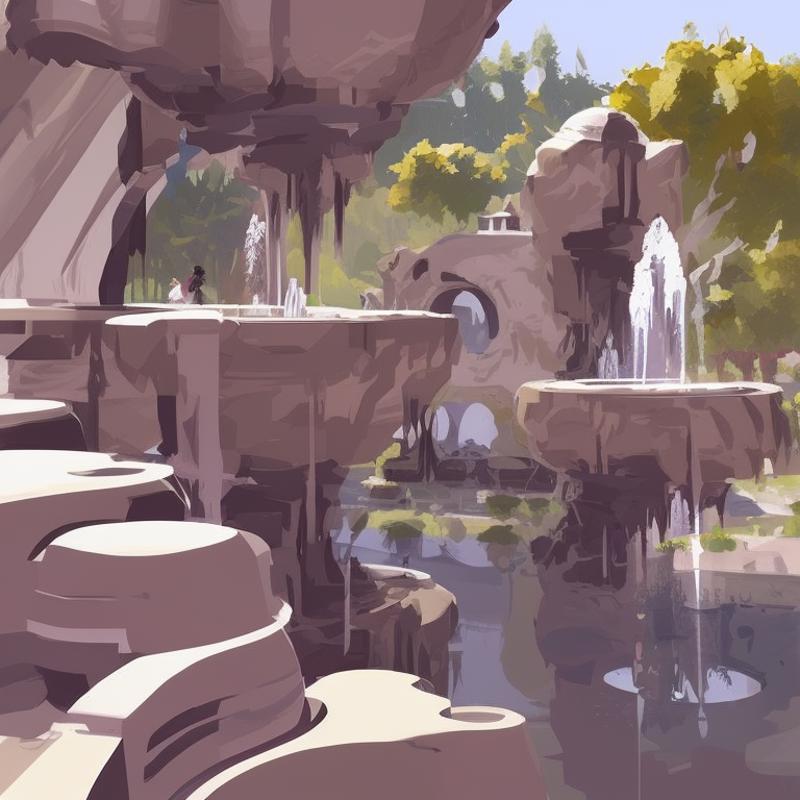 10525-89-marble statues and cascading water fountains surrounded by the garden of eden, PaintStyle3.png